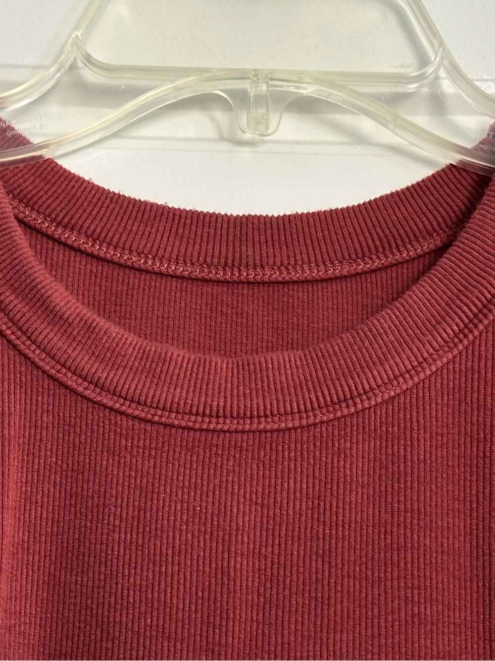 Women’s Ribbed Tank Top - Rust - Picture 3 of 4